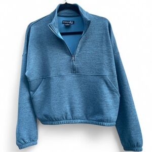 Kyodan Teal Zip-Up Sweater